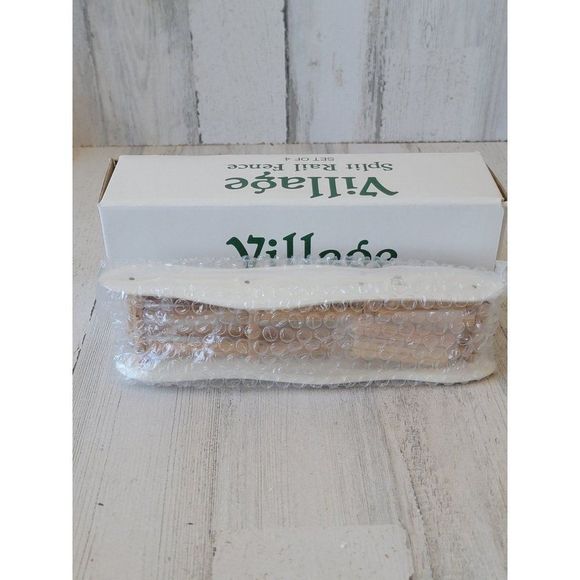 Dept 56 52597 AS IS Split rail fence Snow Village accessory Xmas - Picture 1 of 7